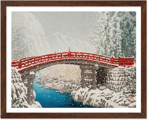 Vista 52 de Poster Master Póster Vintage de Vacaciones - Impresión Retro de Navidad - Regalo para Artista, Amigo - Papá Noel en Trineo de Renos, Invierno, Nieve