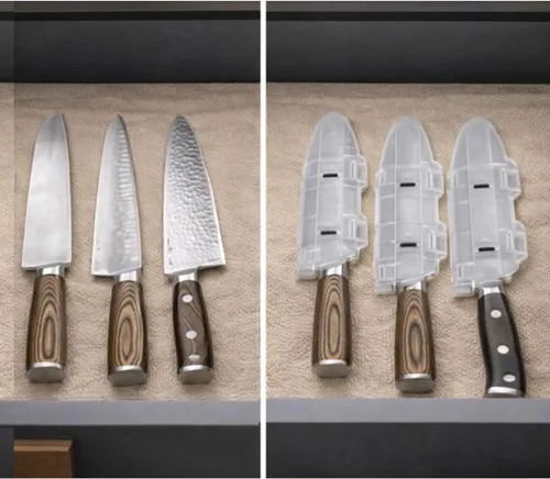 Vista 5 de Blade Guard - Protector de hoja de cuchillo de 4 pulgadas, fabricado en Estados Unidos, almacenamiento y transporte seguros para cuchillos
