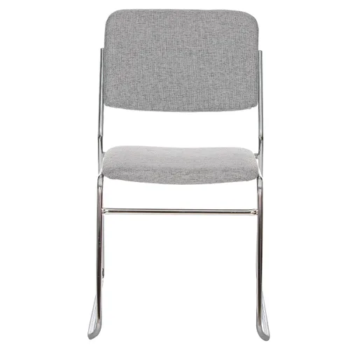 Vista 6 de OEF Furnishings OEF8652/2 Silla apilable acolchada de tela de grado comercial (gris clásico, paquete de 2)