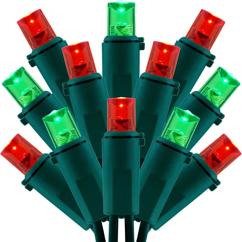 Vista 8 de 200 unidades de luces navideñas LED de ángulo amplio blanco cálido, 66 pies de cable verde, juego de luces de cadena festivas UL certificadas