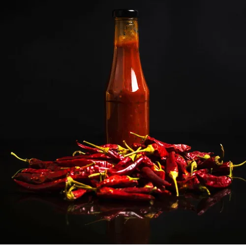 Vista 8 de Salsa picante tropical Variedad o paquete de 4 Salsa picante de piña y mango y pimiento fantasma Salsa picante habanero de arándanos Salsa