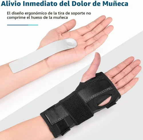 Vista 4 de Muñequera para túnel carpiano, soportes para manos y muñecas y férulas para aliviar el dolor Wrist Brace Night Support For Women Men, Wrist