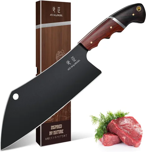 Vista 8 de DRGSKL - Cuchillo utilitario de cocina de Japón - Cuchillo pequeño de chef de 5 pulgadas forjado de una sola pieza de acero de alto carbono ATS-34