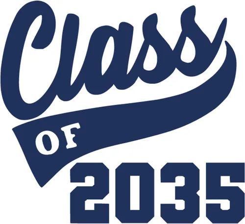 Vista 27 de Senior 2035 Iron On Transfer for Shirts, Black