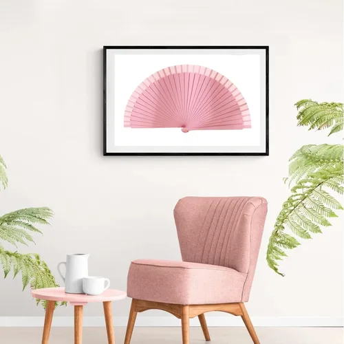 Vista 6 de Ventilador plegable de mano de 8.2 pulgadas, plegable, portátil, elegante, plegable para eventos, fiestas, reuniones de mujeres, elegancia de seda