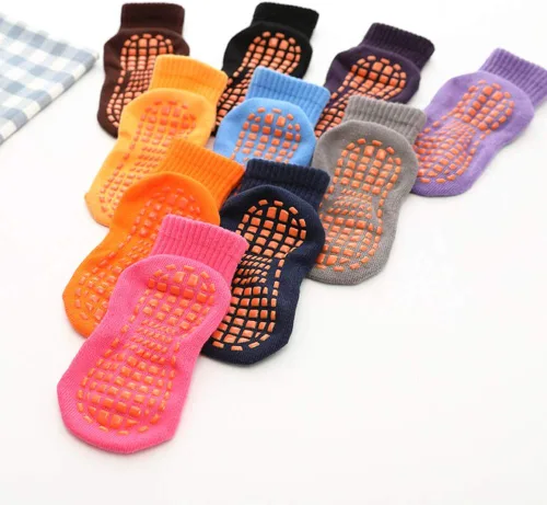 Vista 7 de ESA Supplies Calcetines antideslizantes para niños, 4 pares