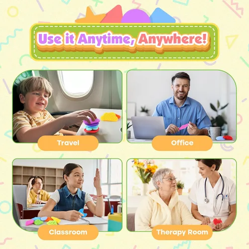 Vista 7 de Juguetes Sensoriales Esponjosos para Niños Pequeños: 12 Piezas Súper Suaves y Texturizadas Fidget Sensorial para Niños Autistas con Necesidades