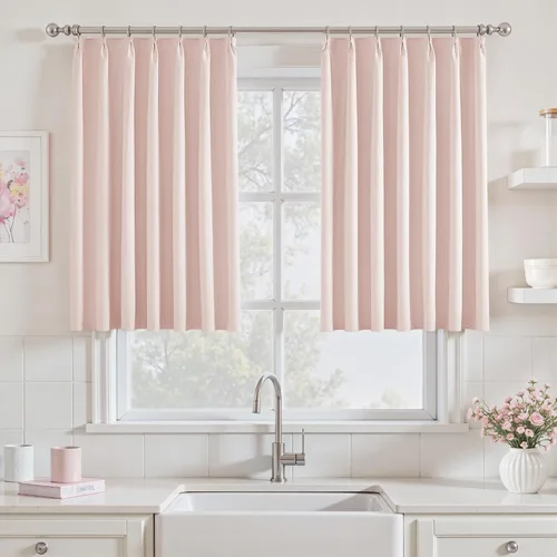 Vista 46 de UHITECH Cortinas plisadas pequeñas de 35 pulgadas de largo, cortinas opacas cortas para ventanas de sótano, aislamiento térmico, cortinas opacas