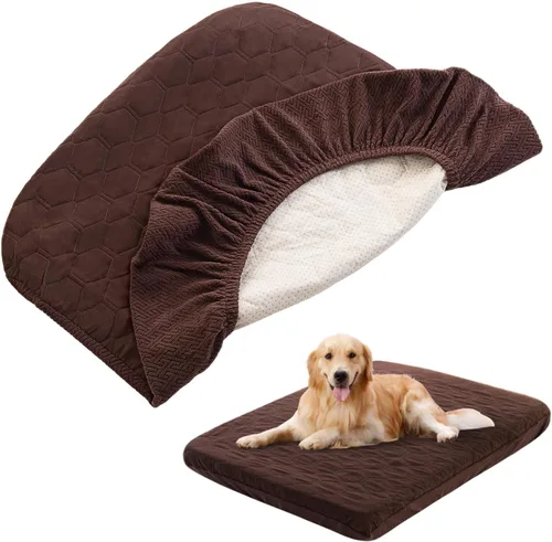 Vista 16 de nanbowang Fundas impermeables para cama de perro, fundas de repuesto lavables, pelo de mascota fácil de quitar, funda de almohada para perro