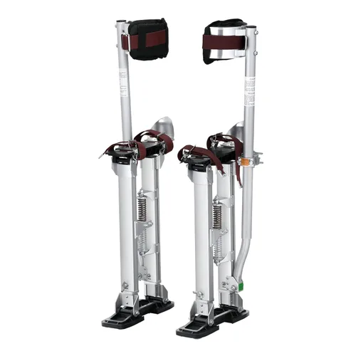 Vista 11 de VEVOR Zancos para paneles de yeso, zancos de pintor de aluminio ajustables de 16.1 a 24.1 pulgadas, capacidad de carga de 228 libras, patas de goma