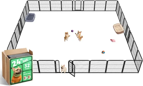 Vista 43 de FXW Homeplus Unleashed Corralito para Perros de Interior - Juego Sin Estrés y Seguro, Resistente de 24 Pulgadas 2 Paneles Corralito para Cachorros