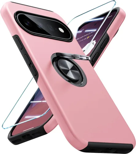 Vista 69 de JAME Funda delgada para Google Pixel 7 Pro, soporte de anillo a prueba de Azul