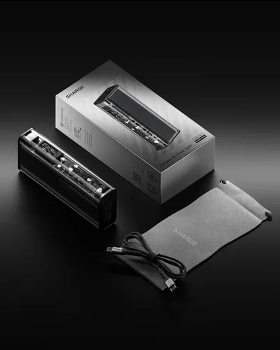 Vista 5 de Shargeek 140 Power Bank Retro 67 GaN Charger