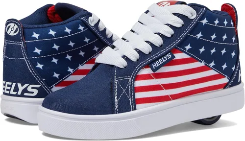 Vista 3 de Heelys Racer 20 Mid - Negro/Blanco/Rojo/Amarillo Flame