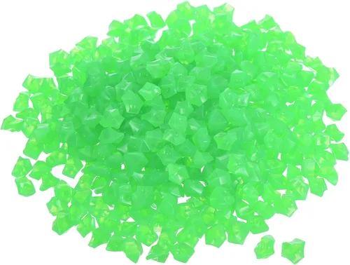 Vista 13 de MECCANIXITY 1500 piedras brillantes de 8 a 0.394 in, decoración en la oscuridad, piedras luminosas, decoración de bricolaje azul oscuro para jardín