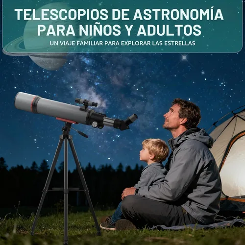 Vista 6 de Telescopios de 3.543 in para astronomía de adultos, telescopios de alta