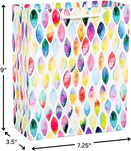 Vista 2 de Fun Expess Bolsas de regalo de papel impreso multicolor medianas de 7 1/4 "x 9", 12 piezas