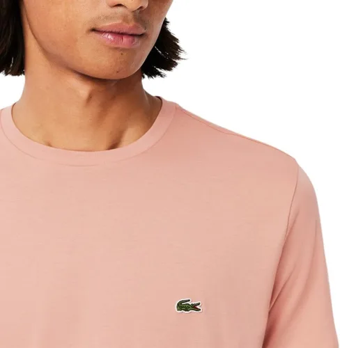 Vista 2 de Lacoste Camiseta clásica de manga corta con cuello redondo para hombre