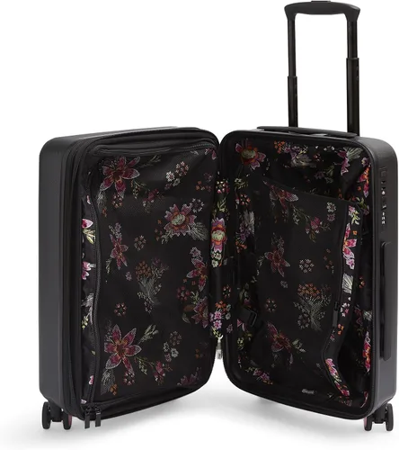 Vista 3 de Vera Bradley Maleta rígida con ruedas para mujer, Negro -, Maleta con ruedas rígidas