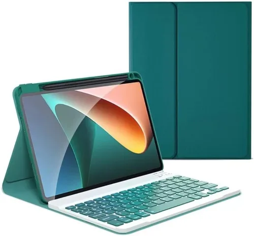 Vista 8 de Funda de teclado compatible con iPad de 9ª/8ª/7ª generación de 10.2 pulgadas 2021/2020/2019, iPad Air de 10.5 pulgadas de 3ª generación/iPad Pro