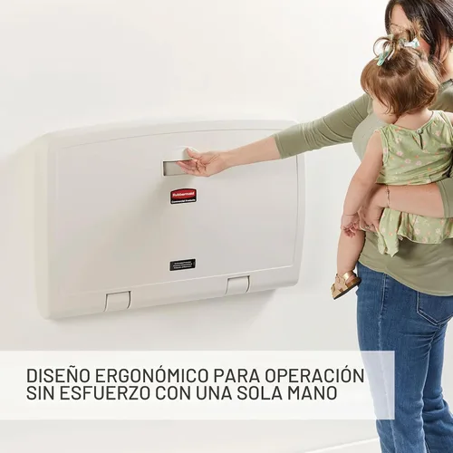 Vista 3 de Rubbermaid Commercial cambiador de bebés horizontal, 1