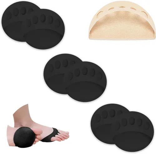 Vista 12 de Almohadillas invisibles de tela de panal transpirable, almohadillas metatarsianas gruesas y suaves para zapatos planos, tacones altos, prevención