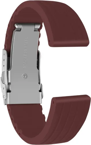 Vista 2 de Ullchro - Correa de silicona para reloj de pulsera, diseño con patrón de rayas, impermeable.