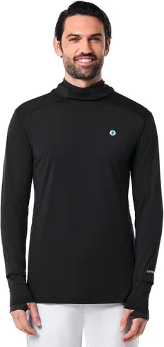 Vista 9 de Coolibar Sudadera con capucha UPF 50+ Agility Performance para hombre, protección solar