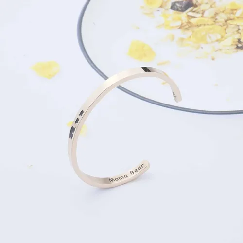 Vista 3 de NC - Pulsera de mamá oso para la familia, joyería de mamá oso para mamá, oso bebé, oso de cachorros, regalo para mamá, oso con joyería de 1, 2, 3