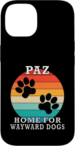 Vista 4 de Paz Home for Wayward Dogs Family Name Case for iPhone 16