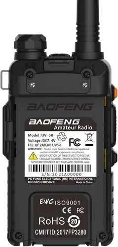 Vista 6 de Baofeng UV-5R 8W Radio bidireccional Radios de jamón de mano USB-C Batería
