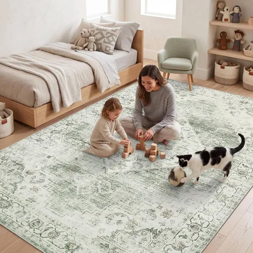 Vista 13 de Garvee Alfombra vintage Beige