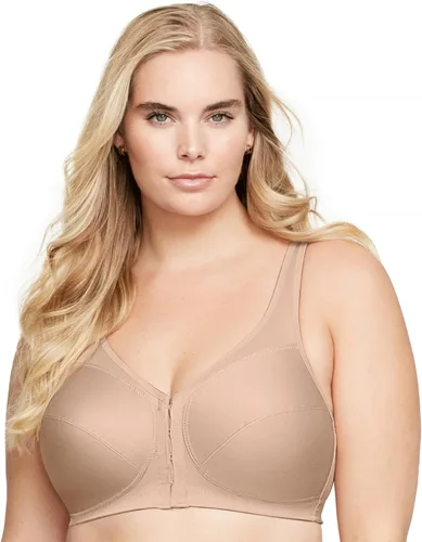 Vista 7 de Sostén Glamorise de mujer, tamaño plus, postura mágica elevada, apoyo de espalda, negro, 48I