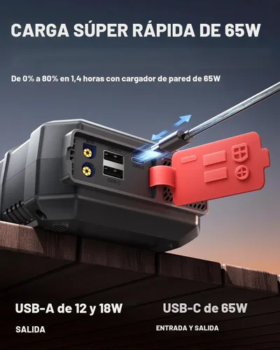 Vista 4 de Arrancador de batería para automóvil 10 en 1 con compresor de aire, arrancador de batería de 8000A 160PSI (todo gas/14L diésel), arrancador portátil
