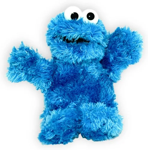 Vista 4 de Peluche oficial de Plaza Sésamo de 8 pulgadas, adecuado desde el nacimiento (Cookie Monster)