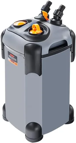 Vista 9 de SUNWEN Filtro de recipiente ultra silencioso externo para acuario, filtro de circulación de agua para pecera con medios filtrantes