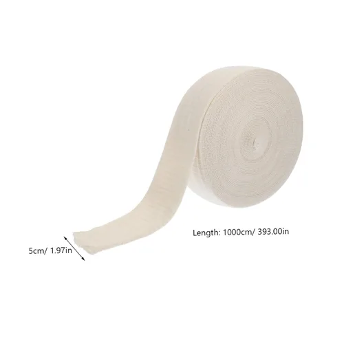Vista 2 de Garneck Vendaje de algodón elástico Stockinette Rollo de soporte tubular para piernas Suave elástico (32.8 ft)