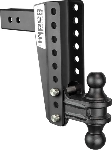 Vista 7 de Enganche de remolque ajustable M255, se adapta a receptor de 2 pulgadas, caída y elevación ajustable de 3 pulgadas, incluye enganche de doble bola
