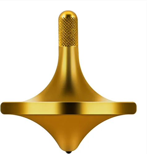 Vista 9 de Parte superior giratoria de acero inoxidable, exquisito equilibrio perfecto bien hecho de metal para escritorio EDC pequeño juguete