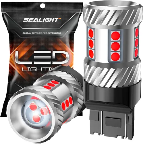 Vista 9 de SEALIGHT Bombilla LED 7440 7443, 6000K blanco brillante 3000LM para 7441 992 T20 W21W 7444 bombillas LED de repuesto para luces de marcha atrás