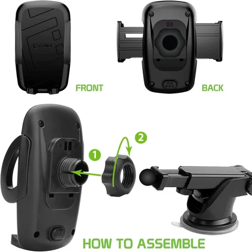 Vista 9 de Cellet Soporte telescópico para teléfono de coche – Soporte ajustable para tablero de instrumentos y parabrisas para teléfonos inteligentes