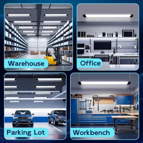 Vista 7 de hykolity Luz LED de 5000 K para tienda, 4 pies, luz diurna de 42 W, luces de techo LED para garajes, talleres, sótanos, colgantes o empotrados