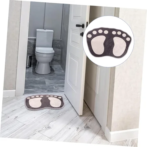 Vista 8 de PRETYZOOM Tapete absorbente para pies, tapete de baño, decoración del hogar, dormitorio, tapete antideslizante para el suelo, alfombra de baño