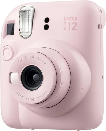Vista 6 de Fujifilm Instax Mini 12 - Cámara instantánea (rosa flor) y paquete de película extra Fujifilm Instax Mini (40 hojas), cámara de película instantánea