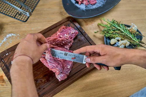 Vista 3 de Zwilling Cuchillo de rebanar Four Stars PlataNegro