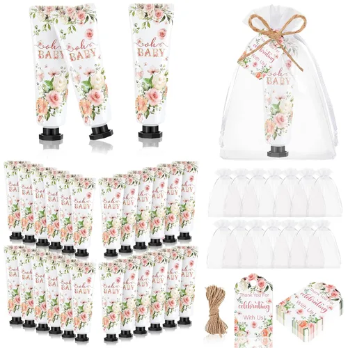 Vista 16 de 48 Juegos de Crema de Manos de Flores Silvestres para Baby Shower Regalos Obsequios de Fiesta de Crema de Manos para Invitados Regalo de Flores