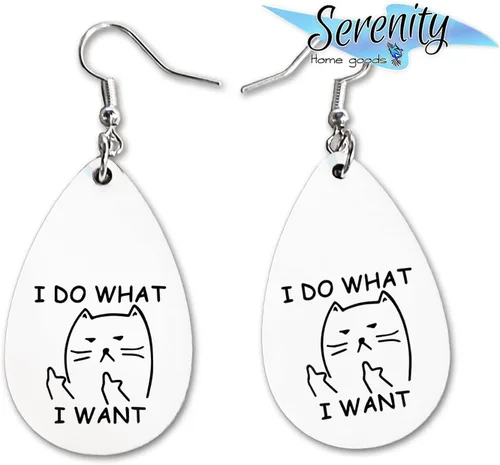 Vista 7 de Van Gogh - Juego de aretes colgantes divertidos Lindos aretes de joyería para niñas y mujeres Impresión de doble cara Regalo de cumpleaños