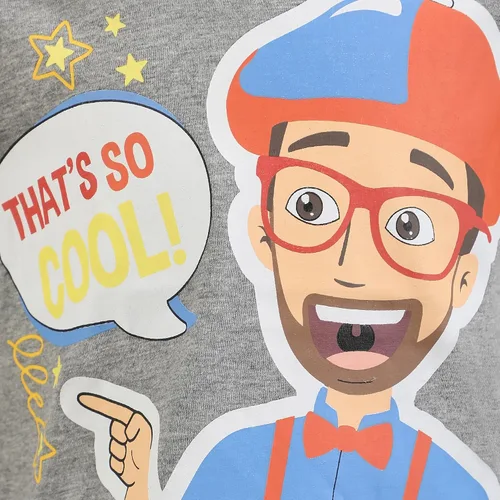 Vista 8 de Blippi Conjunto de camiseta de 3 piezas para niños, sudadera con capucha y pantalones para niños pequeños