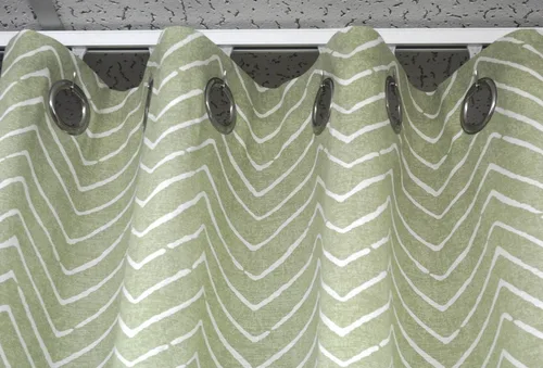 Vista 2 de Sistema de montaje de cortina en techo con rodamientos de bolas y ganchos, color blanco