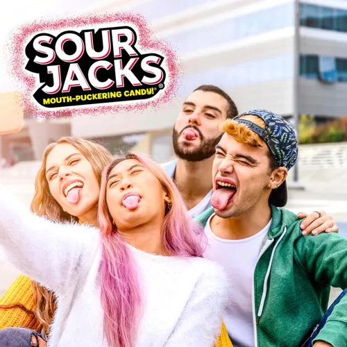 Vista 7 de Sour Jacks Sour Gummy Wedges - Paquete variado, sin gluten, 0.5 onzas, 75